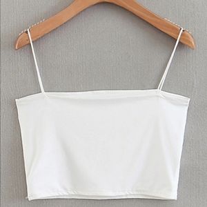 Solid Cami Crop Top